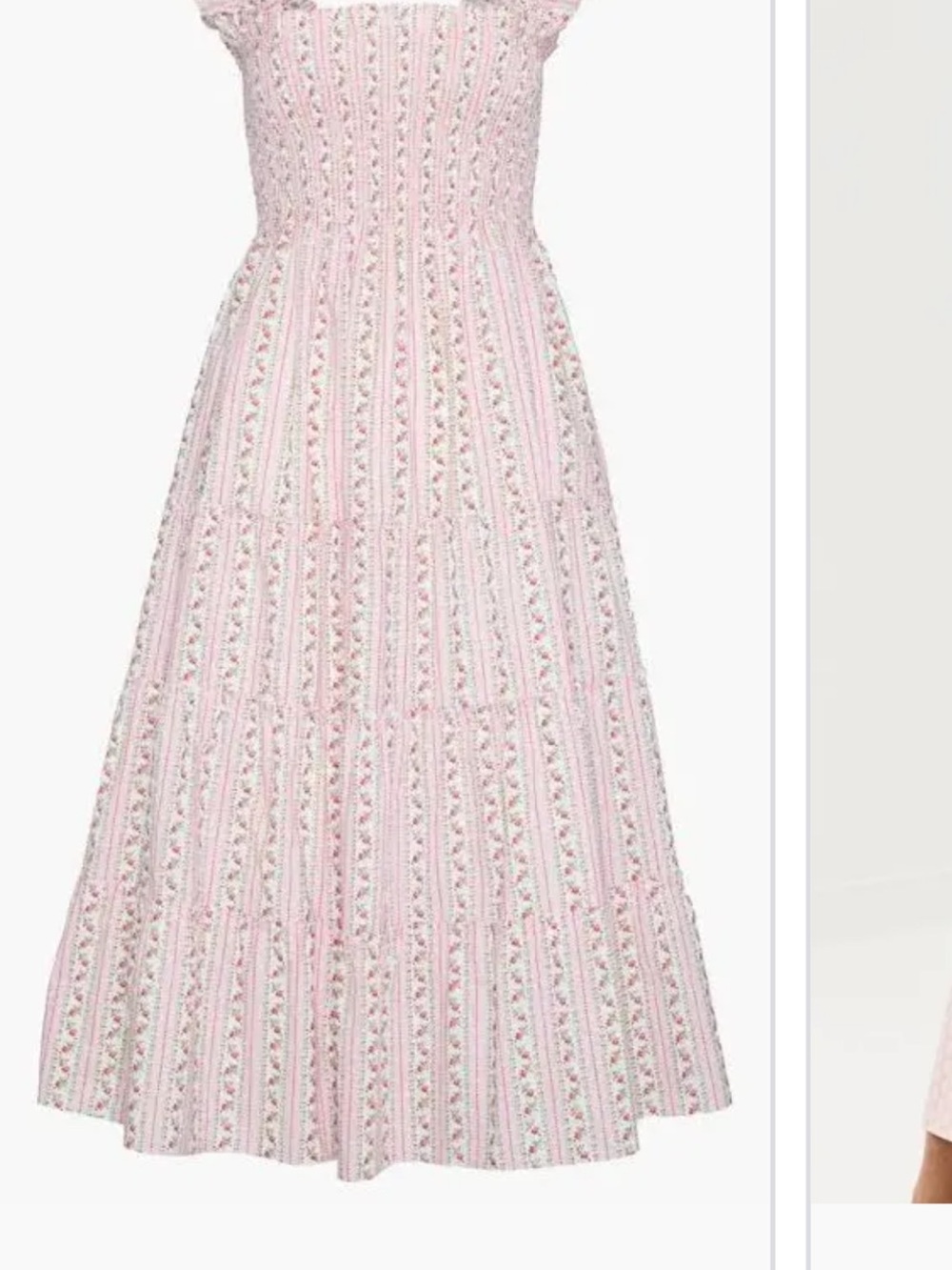 ISO Hill house Ellie pink floral stripe in S or XS. DRESS IS NOT FOR SALE!